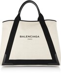 Balenciaga | Balenciaga Leather-Trimmed Canvas Tote(Tote)