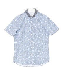customellow | knit collar flower pattern shirts(シャツ/ブラウス)