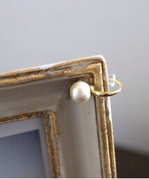 コットンパールの一粒イヤーカフ(イヤリング)