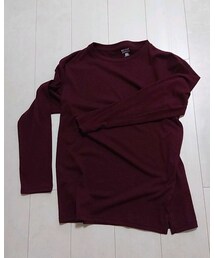 WEGO | ボルドー 長袖 カットソー(Tシャツ/カットソー)