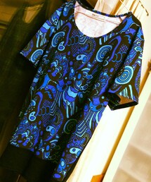 diddle diddle | 総柄切り替えTシャツ(Tシャツ/カットソー)