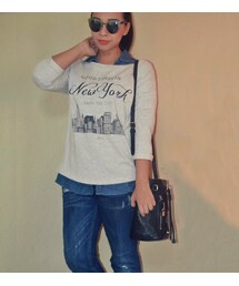 ZARA BASIC | denim shirt(Tシャツ/カットソー)