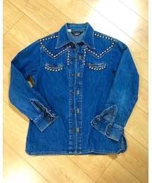 VINTAGE | 70's Levi's Fresh Produce MADE IN USA スタッズシャツ(シャツ/ブラウス)