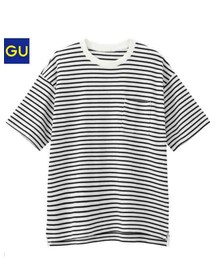 GU | ボーダービッグT(Tシャツ/カットソー)
