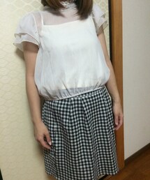 earth music&ecology | 上下とも、earthコーディネート☆
トップスのブラウスの形に一目惚れして買っちゃいました♫
スカートは、スタッフオススメのギンガムチェック☆
履き心地も良くて可愛い♥︎(シャツ/ブラウス)