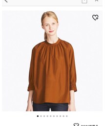 UNIQLO | エクストラファインコットンギャザーブラウス(シャツ/ブラウス)