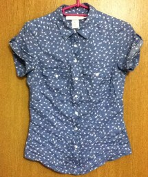 H&M | 小鳥柄コットンシャツ(シャツ/ブラウス)