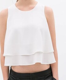 ZARA | ダブルレイヤートップス(シャツ/ブラウス)