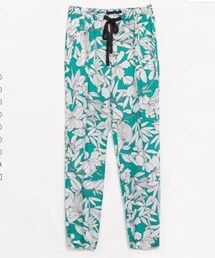 ZARA | ルーズシルエットプリントパンツ(その他パンツ)