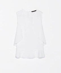 ZARA | フリルトップス(シャツ/ブラウス)