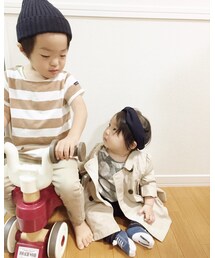 babyGAP | 帽子のかぶり方も変だし、ヨダレもすごい(￣▽￣)(Tシャツ/カットソー)