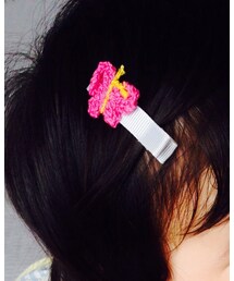 頂き物 | パパ側のばぁばからのプレゼント♡(バレッタ/ヘアクリップ)