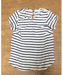 H&M | H&M ボーダー シフォン トップス(Tシャツ/カットソー)