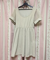 GRL | シースルーパフスリーブワンピース(ワンピース)