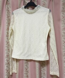 GRL | ハイネックレースカットソー(Tシャツ/カットソー)