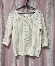 忘れた | 7部丈編みカットソー(Tシャツ/カットソー)