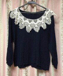 earth music&ecology | レース襟ニット(ニット/セーター)