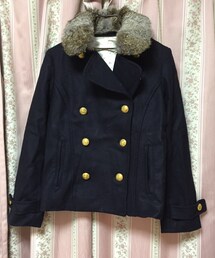 PAGEBOY | ネイビー金ボタンコート♡(ピーコート)