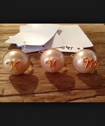 LILY BROWN | イニシャルパールリング(リング)