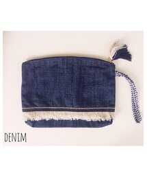 select shop | フリンジデニムクラッチバッグ(クラッチバッグ)