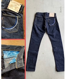 桃太郎ジーンズ | 桃太郎ジーンズ 味野本店限定 ナローテーパード（14.7oz）オールドブルー(デニムパンツ)