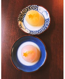 和菓子 | レモンと桃の餡が美味🍋🍑✨(食器)
