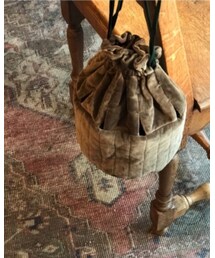 tsukuroite | velveteen quilting sukima bag (s) ¥15,800(エコバッグ/サブバッグ)