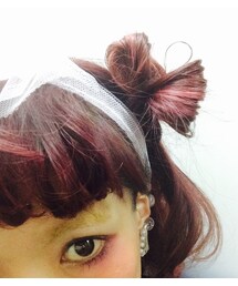 うすぴんくターバン(ヘアバンド)
