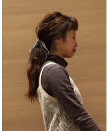 ゆるーくウェーブ巻き ゆるーく結ぶ | その他