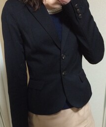 H&M | 黒テーラードジャケット(H＆Ｍ)(テーラードジャケット)