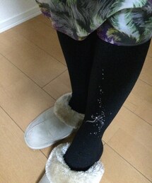 STRAWBERRY-FIELDS | リボンモチーフ🎀ラメタイツ(タイツ/ストッキング)