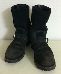 RED WING SHOES | ブラックスウェード。
ストラップ×ソールカスタム。(ブーツ)