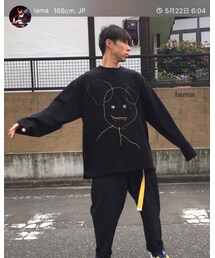 lamaにぃが着てたやつ🎵 | lamaにぃは黒で長袖タイプの🎵(Tシャツ/カットソー)