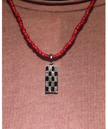 no brand | チェック柄のトップを付けました✨(ネックレス)