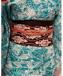 仕立屋甚五郎 | 黒地のリボン帯(着物)