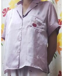 gelato pique | モチーフサテンシャツ(ルームウェア/パジャマ)