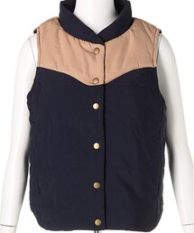 a.g.plus | 切り替え中綿ベスト(ダウンベスト)