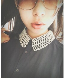 RAY CASSIN | 今日のポイント☜ 何回かちぎれちゃったパールの付け襟… その度直しましたが、今回ちぎれちゃったらもう諦めます(*_*)(ネクタイ)