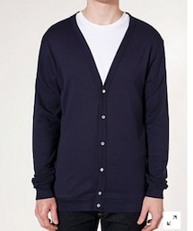 American Apparel | ベビーリブコットンVネックカーディガン(カーディガン/ボレロ)