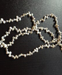 不明 | 淡水のバロックパール。ロングネックレス。(ネックレス)