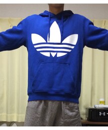 adidas | adidas青パーカ 日本未発売やで！(パーカー)