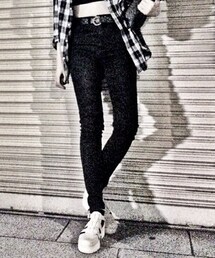 MONKI | High waist skinny pants(デニムパンツ)