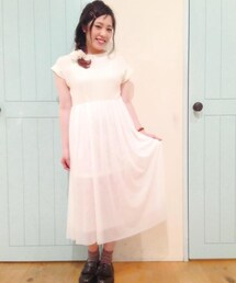 Kastane | チュール切り替えワンピース(ワンピース)
