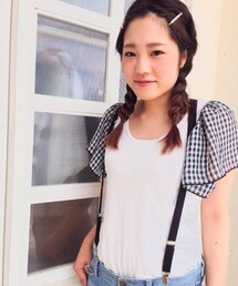 Kastane | 袖シフォンTOPS(Tシャツ/カットソー)