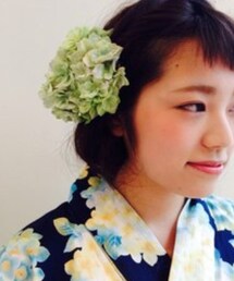 CHACO　あじさいクリップ(その他ヘアアクセサリー)