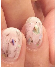 brush nail design | リング