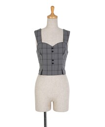 an another angelus | チェック柄ビスチェ/an another angelus(その他トップス)