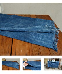 vintage african indigo fabric | マフラー