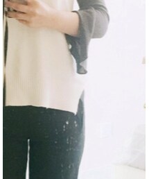 白色毛线背心 | タンクトップ