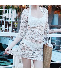 Darkvictory | 透かしレース編みニットワンピース(ワンピース)